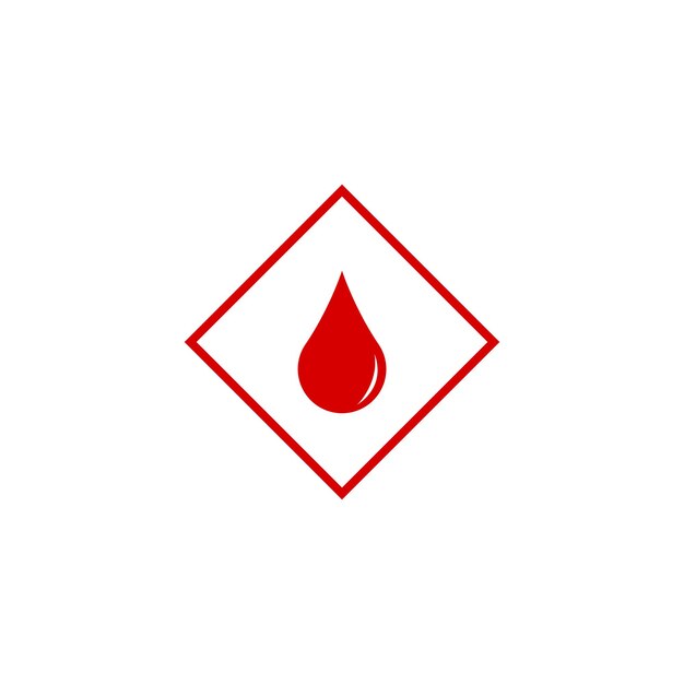 Vector blood logo icon design vector illustration