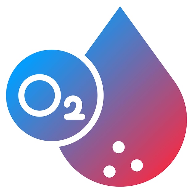 Vector blood oxygen level icon vector image can be used for cardiology