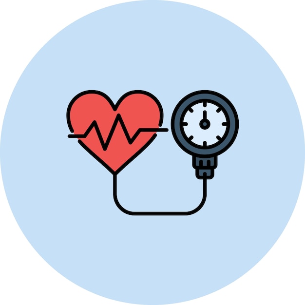 Vector blood pressure flat illustration