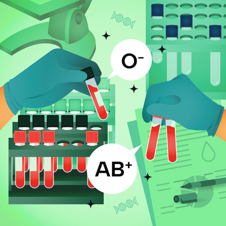 Vector blood test analysis