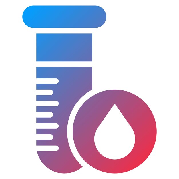 Vector blood test icon vector image can be used for cardiology