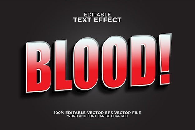 Blood text effect 