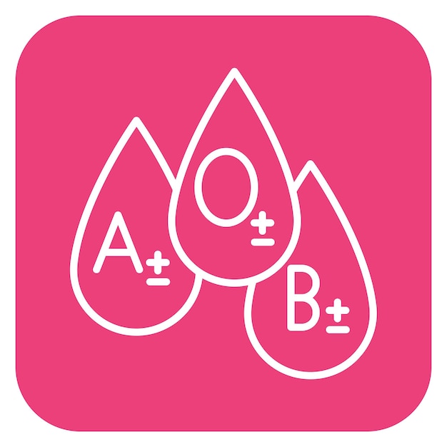 Vector blood types vector illustration