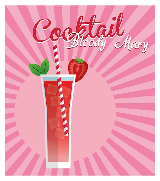 Bloody mary cocktail icon