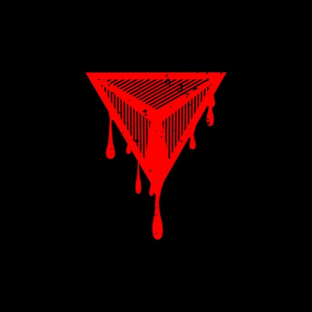 Vettore sanguinoso logo spartano