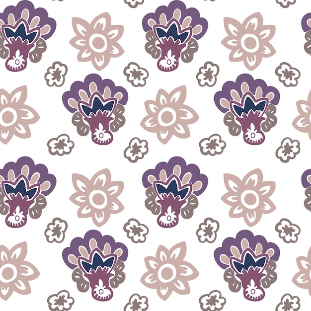 Blooming flora paisley print flowers flourishing