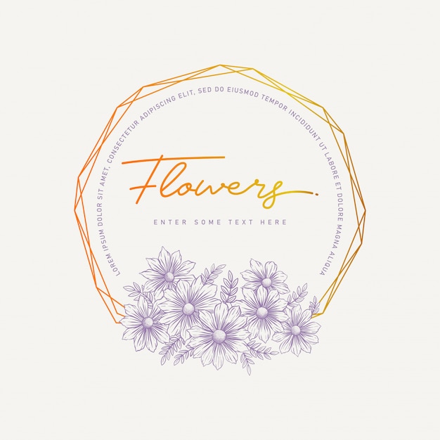 Blooming Flowers Frame