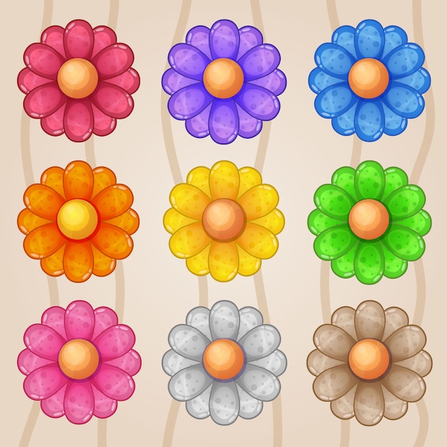 Blossom botanica gradient logo icon.