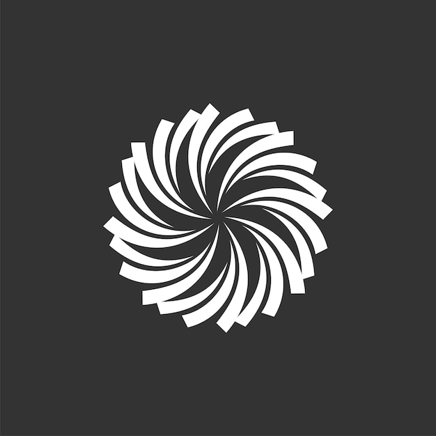 花の花の抽象的なスウッシュのロゴのテンプレート イラスト デザイン ベクトル EPS 10