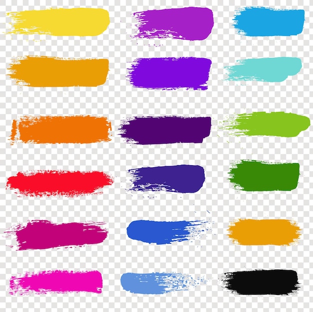 Blots for design isolated transparent background