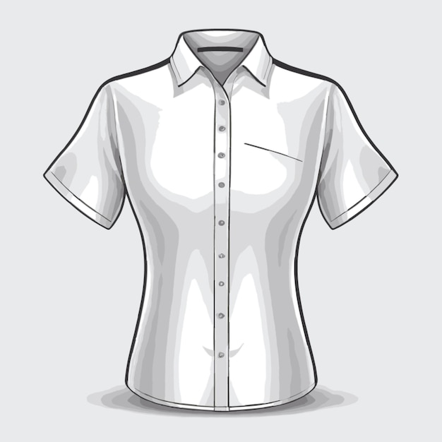 Blouse vector op een witte achtergrond