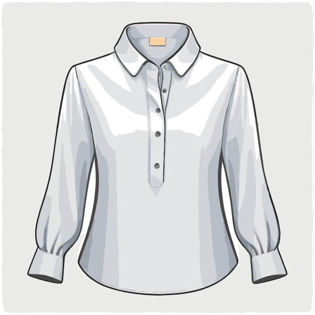 Blouse vector op een witte achtergrond