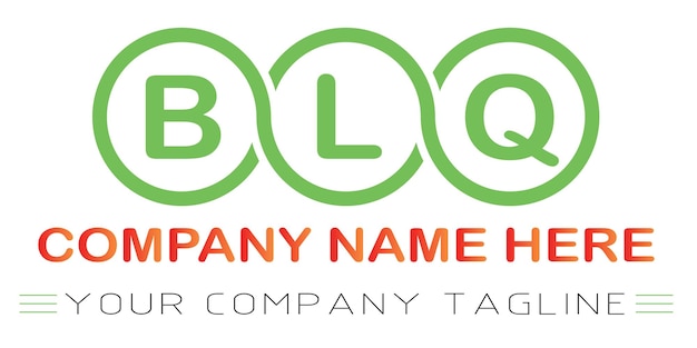 BLQ Letter Logo Design