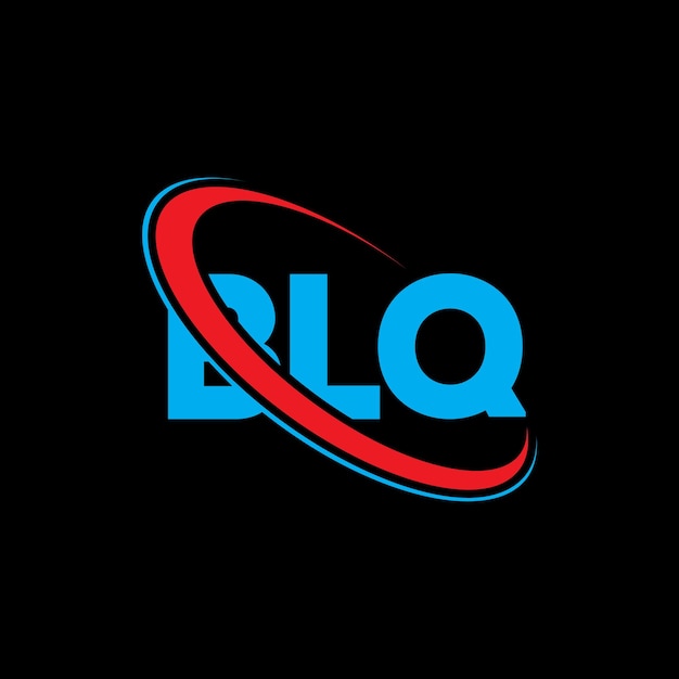 Vettore logo blq lettera blq lettera logo design iniziali blq logo collegato con cerchio e maiuscolo monogramma logo blq tipografia per il business tecnologico e marchio immobiliare