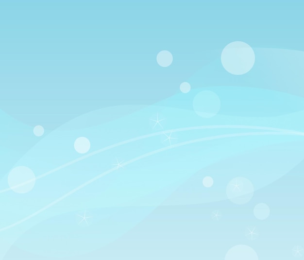 Blue abstract background with bubbles vector illustration