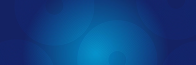 Blue abstract background with circle lines.