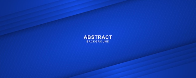 Blue abstract background with diagonal lines Dynamic effect Vector illustration