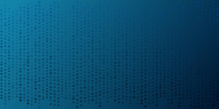 Vector blue abstract background with dots shimmery vibrant blue gradient music level