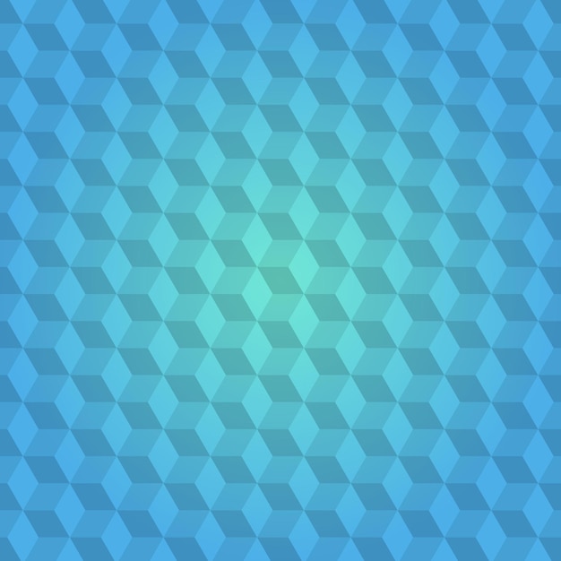 Blue abstract background with hexagons vector illustration