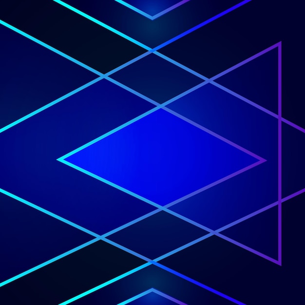 Blue abstract background with triangle pattern