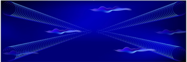 Blue abstract banner background.