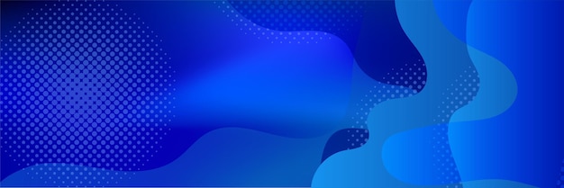 Blue abstract banner background.