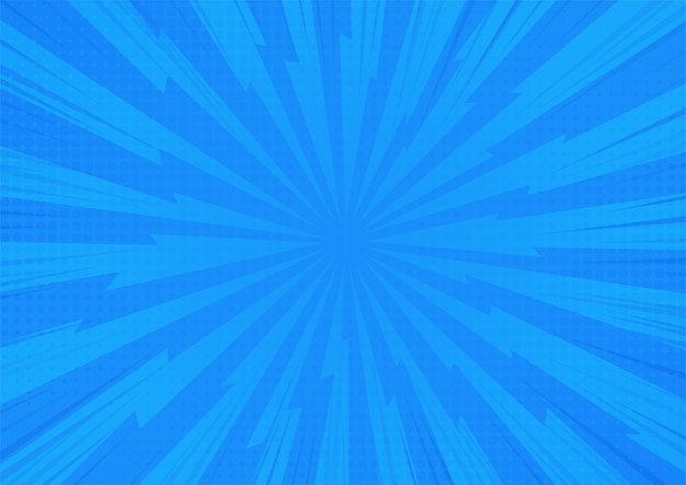 Blue Abstract Comic Cartoon Sunlight Background