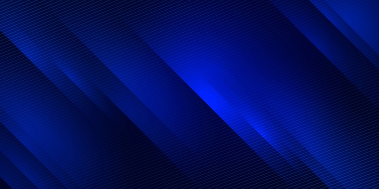 Vector blue abstract gradient horizontal banner background