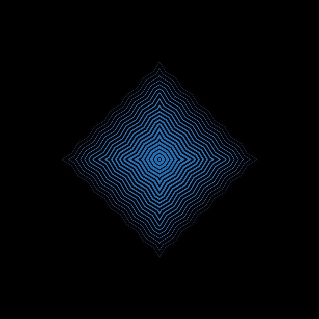 Azzurro forma astratta a mezza tonalità elemento di progettazione vettoriale