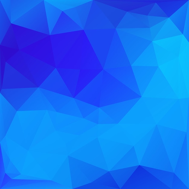 Vector blue abstract lowpoly polygonal triangular mosaic background for design concepts wallpapers