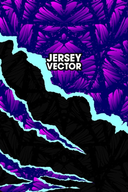 BLUE ABSTRACT PAPER CUT STYLE JERSEY BACKGROUND