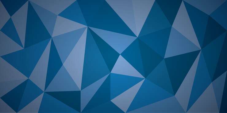 Vector blue abstract polygon background