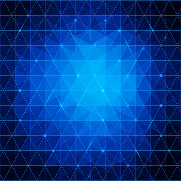 あなたのビジネスのための青の抽象的な三角形の背景