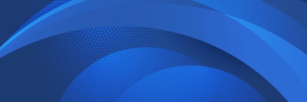 Синий абстрактный вектор длинный баннер Минимальный фон со стрелками и копией пространства для текста Обложка социальных сетей и шаблон веб-баннера