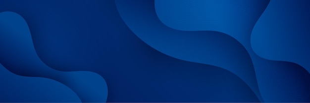 Banner lungo vettore astratto blu sfondo minimo con frecce e copia spazio per il testo copertina dei social media e modello di banner web