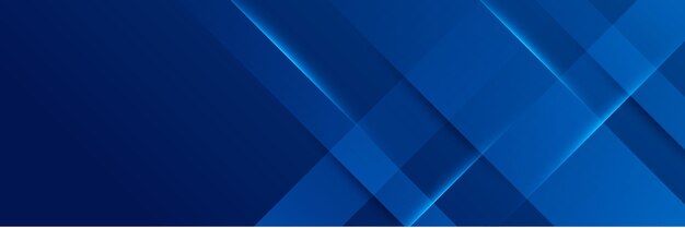 Banner lungo vettore astratto blu sfondo minimo con frecce e copia spazio per il testo copertina dei social media e modello di banner web