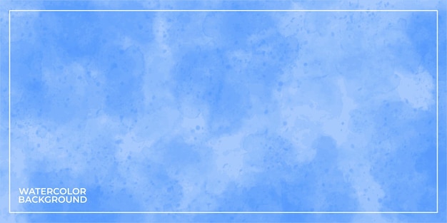 Blue abstract watercolor background vector