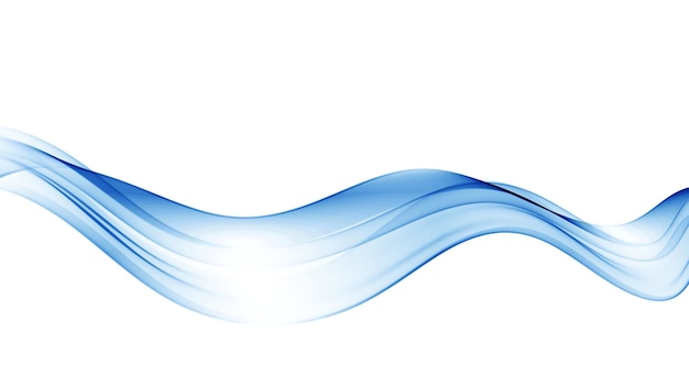 Blue abstract wave. Abstract vector background wave