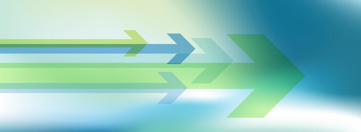 Vector blue abstract web background banner template web header arrows