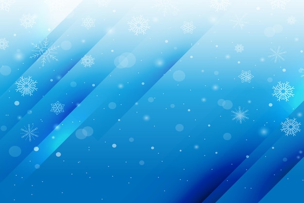 Vector blue abstract winter background for template