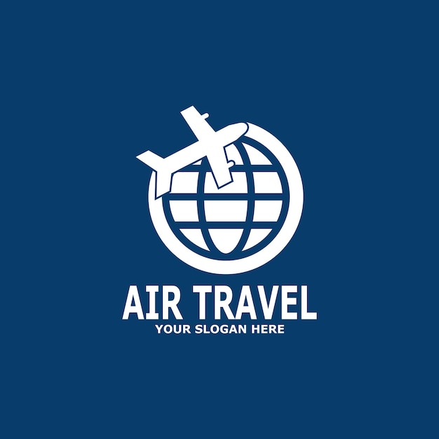 Blue Air Travel Agency Travel Logo Template