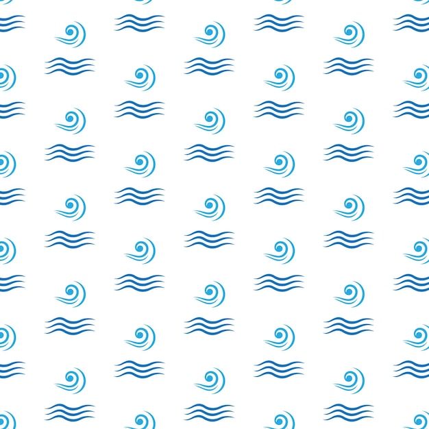 blue air and water pattern on white background