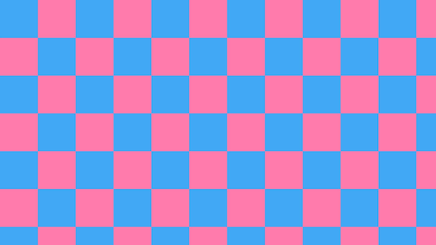 ベクトル 壁紙の背景に最適な青とピンクの市松模様のギンガムチェックの格子縞のパターンの背景