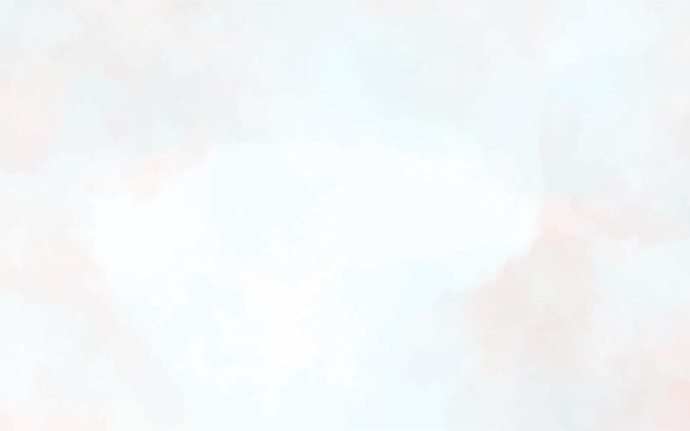Вектор Голубое и розовое небо облака акварель фон