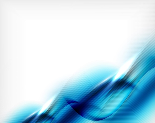 Бизнес-плакат Blue Aqua Wave