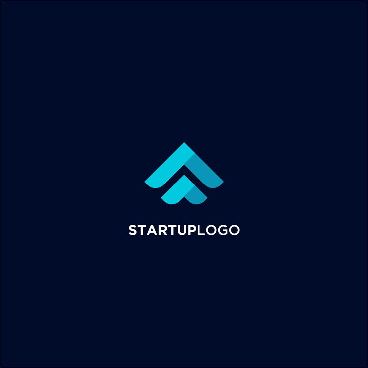 Vector blue arrow logo designs vector template