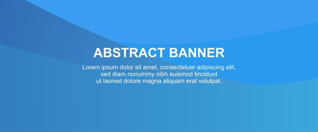 A blue background with a blue background that says " abstract banner ".