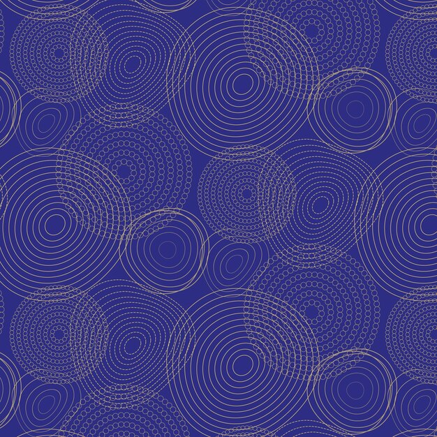 Vector a blue background with circles