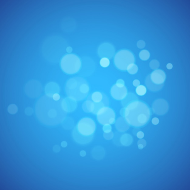 Blue background with defocused lights