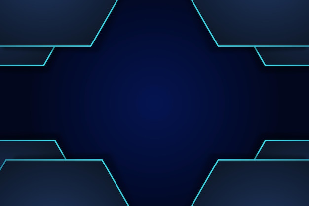 Blue background with glowing shapes vector file